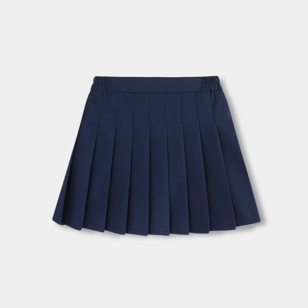 2025新款女童百褶裙半身裙防走光韩版儿童百搭学院风短裙小学生校