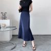 高腰显瘦高级感半身裙女醋酸缎面包臀鱼尾长裙2025春夏季垂感裙子