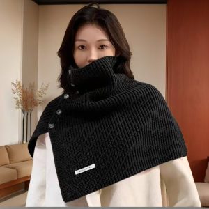 O1CN01xNbPrw1mLCTNQkHdr_2216726044937-0-cib 开叉纽扣高领套头披肩女秋冬季百搭保暖防寒外搭装饰针织毛线围巾