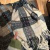 韩版保暖围巾女冬款干枯玫瑰粉显白加厚围脖氛围感流苏披肩百搭