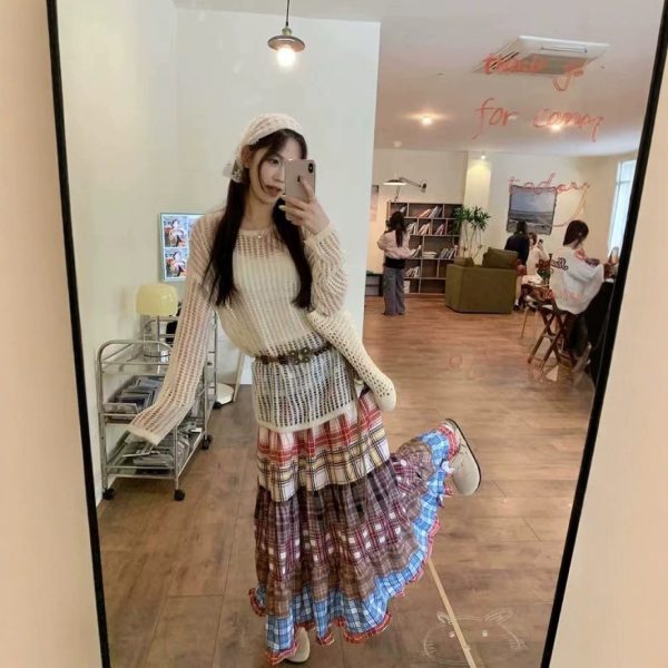 外搭罩衫女夏季薄款长款慵懒空调衫高级上衣长袖镂空针织衫