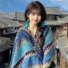 春夏季中国风复古民族风披肩女新疆云南旅游外搭斗篷披风外套围巾